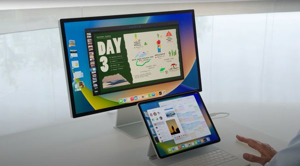The iPad will be able to take advantage of the space of an external monitor without resorting to black bands.