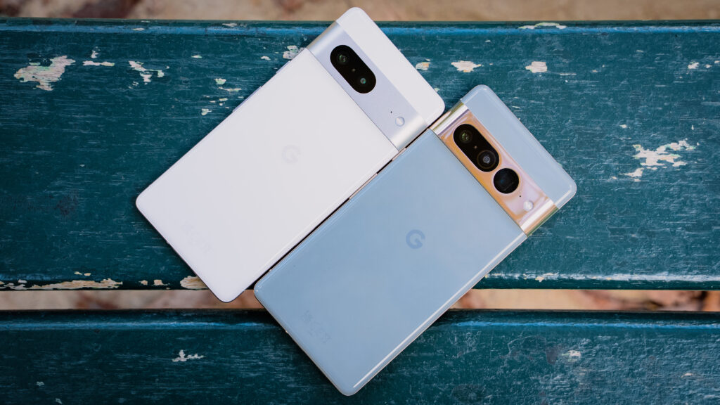 Pixel 7 Pro and Pixel 7 // Source: Louise Audry for Numerama