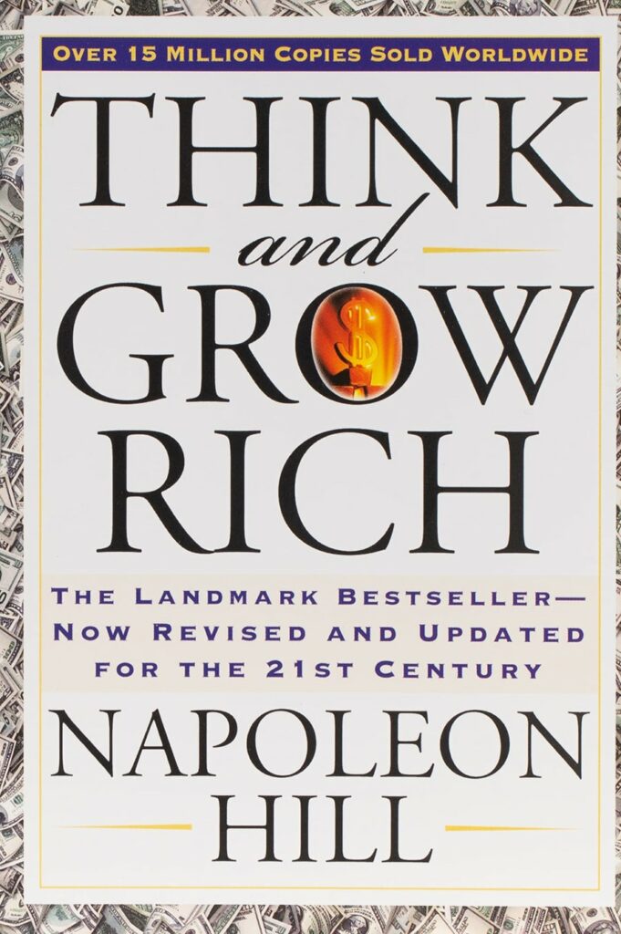 Cover of Think and Grow Rich, one of the best business books for small business owners.